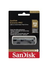 Sandisk Extreme Pro Sdcz880-512G-G46 USB 3.1 Usb Type-A 512 GB Flash Bellek Siyah