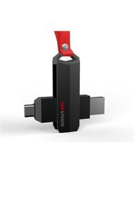 Hikvision HS-USB-E304C USB 3.2 Usb Type-C 32 GB Flash Bellek Kırmızı Siyah