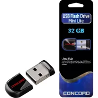 Concord Cruzer Fit C-Uml Şifreli Mini USB 2.0 Usb Type-A 32 GB Flash Bellek Siyah