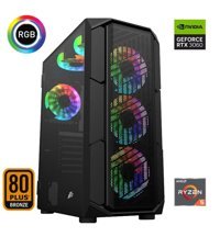 Xaser XSR603 Harici GeForce RTX 3060 AMD Ryzen 5 5600 32 GB Ram 512 GB SSD Tower FreeDos Masaüstü Oyuncu Bilgisayarı