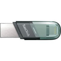 Sandisk Ixpand Flip Sdıx90N-032G-Gn6Nn Çift Taraflı USB 3.1 Lightning - Type-A 32 GB Flash Bellek Yeşil