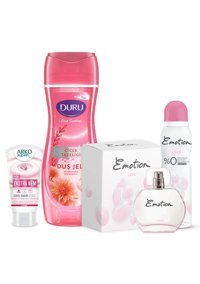 Emotion 4 Parça Kadın Parfüm Deodorant Seti EDT