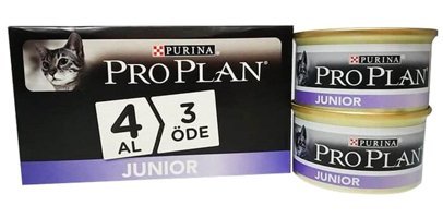 Pro Plan Junior Kısırlaştırılmış Tavuk Yaş Kedi Maması 4x85 gr