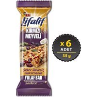 Eti Lifalif Bar Kırmızı Meyveli Çikolata 35 gr 6 Adet