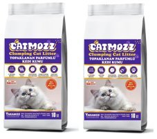 Catmozz Premium Topaklanan İnce Taneli Bentonit Kedi Kumu 2x10 lt