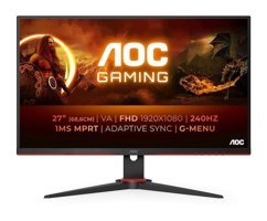 AOC 27G2ZNE/BK 240 Hz 1 ms 27 inç FHD Flat VA HDMI Freesync 1920x1080 px LED Monitör