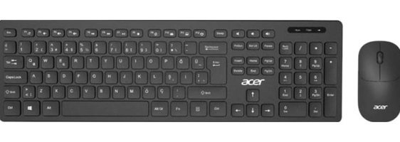 Acer OAK-920 Sessiz Ergonomik Siyah Kablolu Klavye Mouse Seti