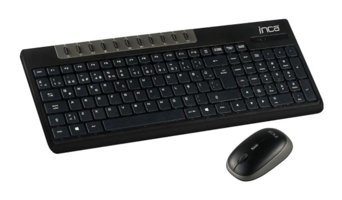 Inca IWS-589 Sessiz Ergonomik Siyah Kablosuz Klavye Mouse Seti