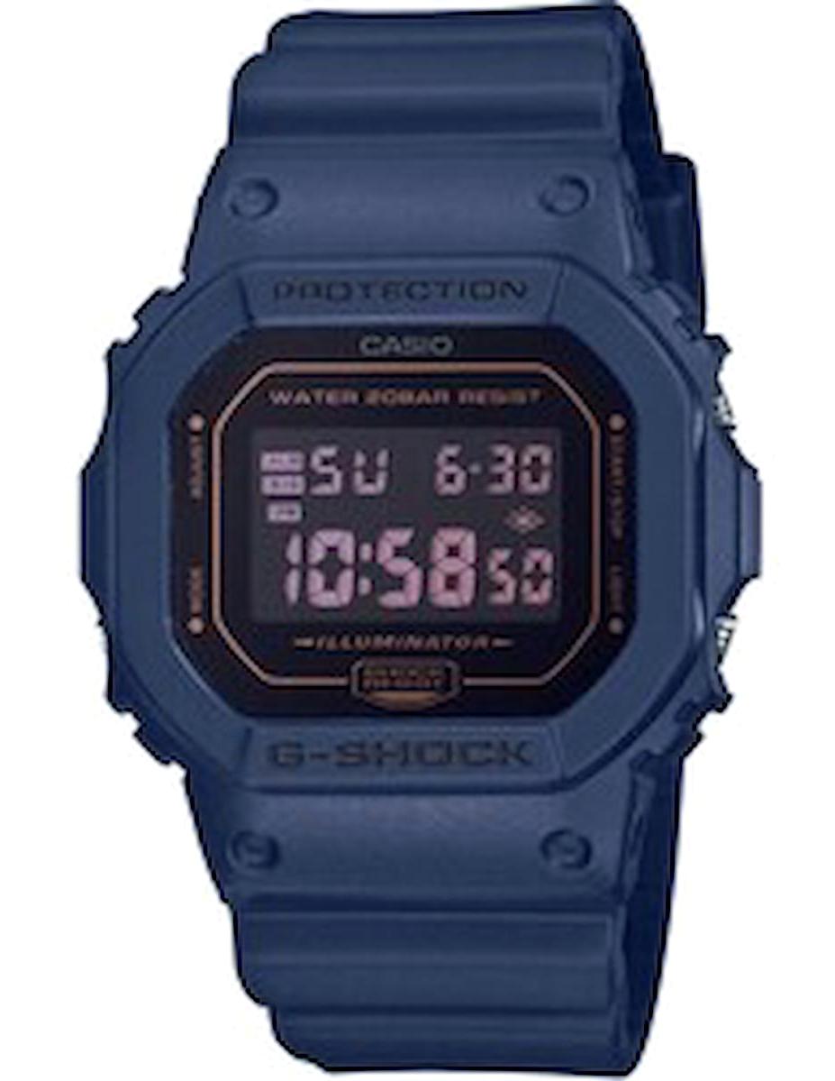 Casio DW-5600BBM-2DR Takvimli 43.80 mm Lacivert Çelik Kordon Dijital Erkek Kol Saati