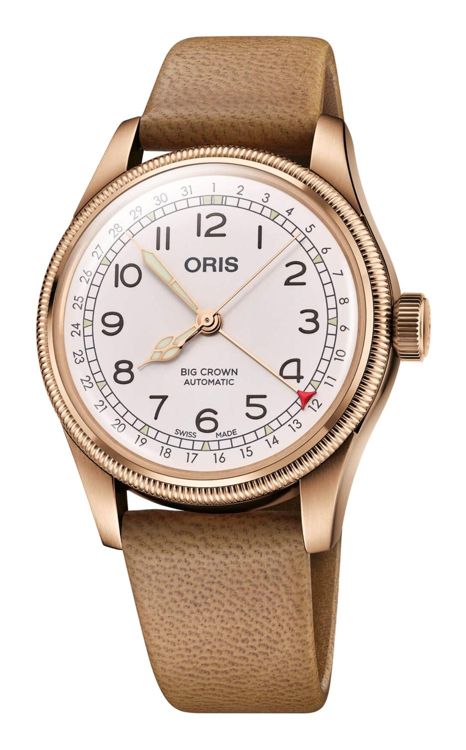 Oris Father Time Limited Edition Takvimli 40 mm Kahverengi Deri Kordon Analog Kol Saati