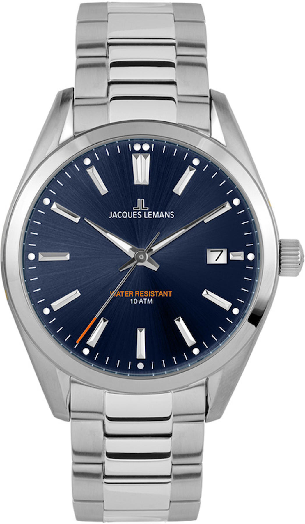 Jacques Lemans 1-1859G Takvimli 40 mm Çelik Kordon Analog Kol Saati