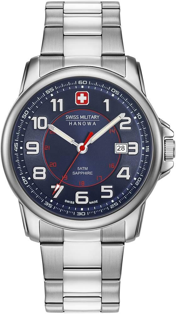 Swiss Military 06-5330.04.003 Takvimli 44 mm Çelik Kordon Analog Erkek Kol Saati