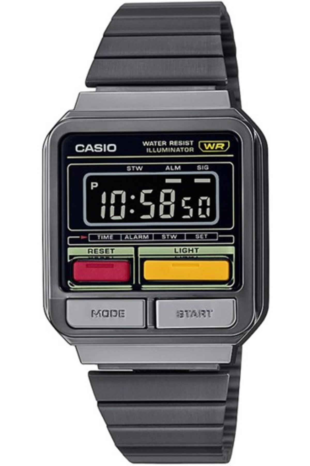 Casio A120WEGG-1BDF Takvimli 40 mm Çelik Kordon Analog Erkek Kol Saati