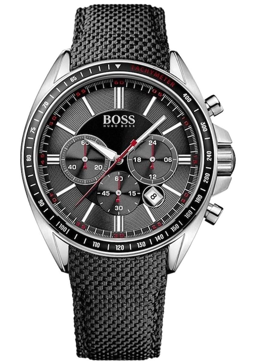 Hugo Boss HB1513087 44 mm Siyah Deri Kordon Analog Erkek Kol Saati