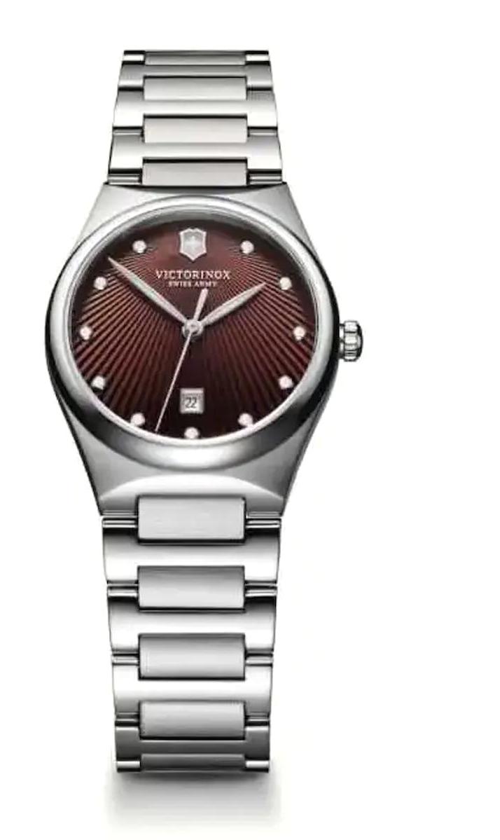 Victorinox Swiss Army 241522 Takvimli 28 mm Çelik Kordon Analog Kol Saati