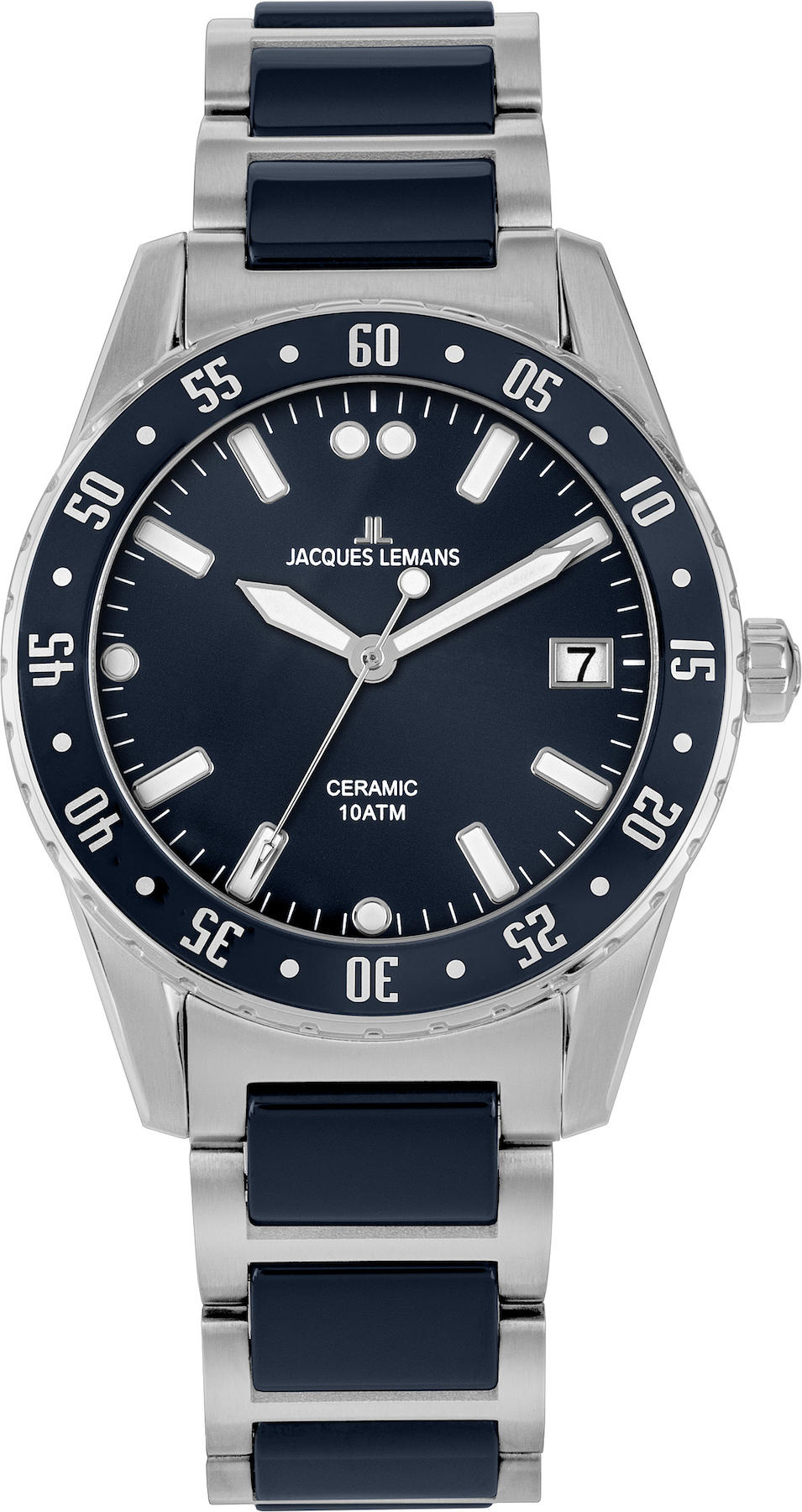 Jacques Lemans LİVERPOOL 42-10B Takvimli 42 mm Antrasit-Çelik Kordon Analog Erkek Kol Saati