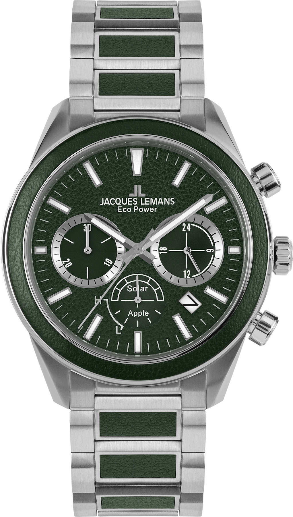 Jacques Lemans 1-2115G Pusulalı Takvimli 44 mm Çelik Kordon Analog Kol Saati