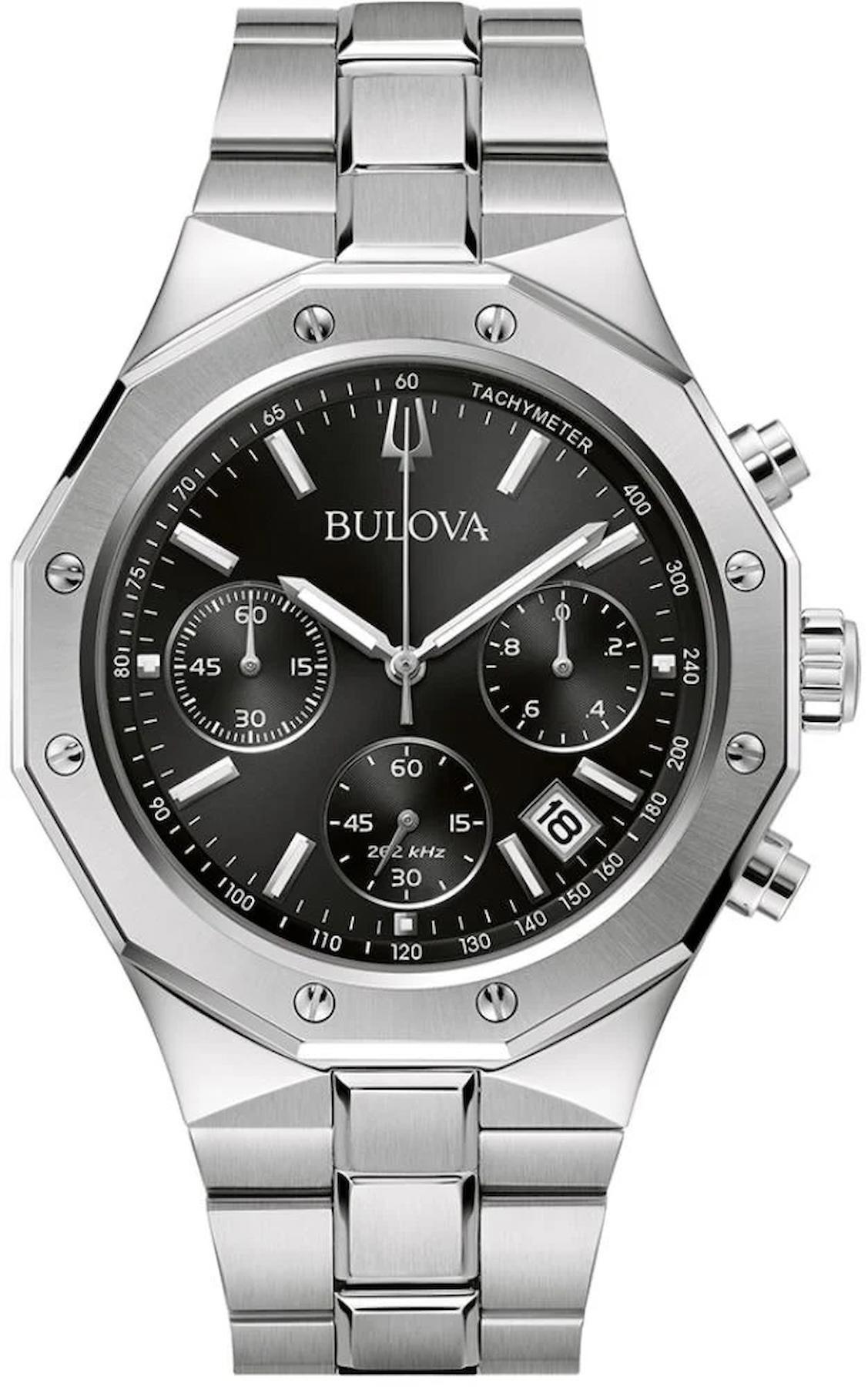 Bulova 96B410 Takvimli 44 mm Çelik Kordon Analog Erkek Kol Saati