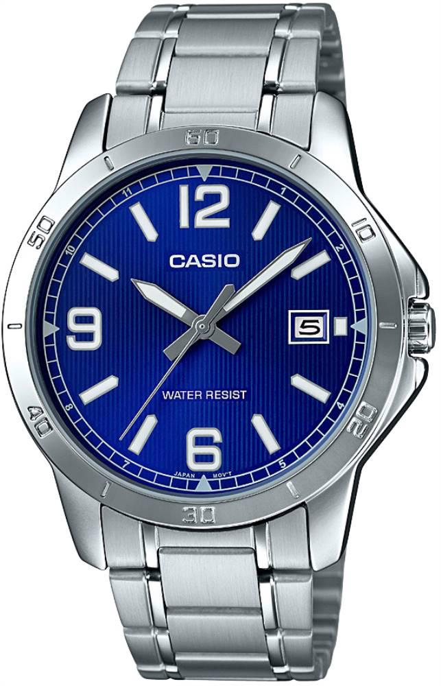 Casio MTP-V004D-2B Takvimli 41 mm Çelik Kordon Analog Kol Saati