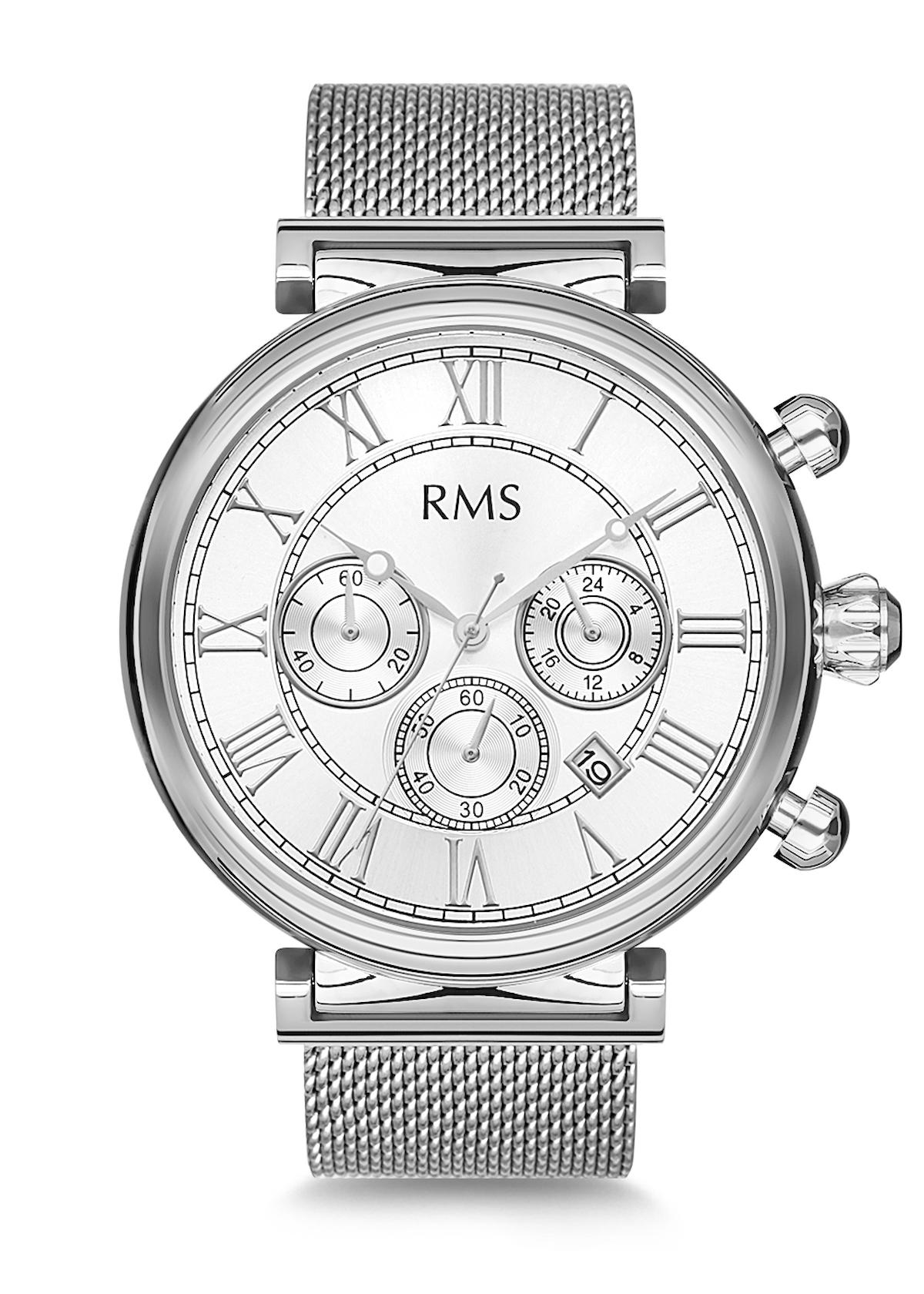 Romanson GR.1.AG1174.01 Takvimli 42 mm Metal Kordon Analog Erkek Kol Saati