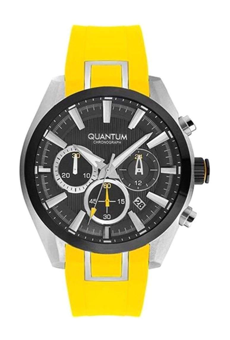 Quantum PWG910.354 Takvimli 45 mm Sarı Çelik Kordon Analog Erkek Kol Saati