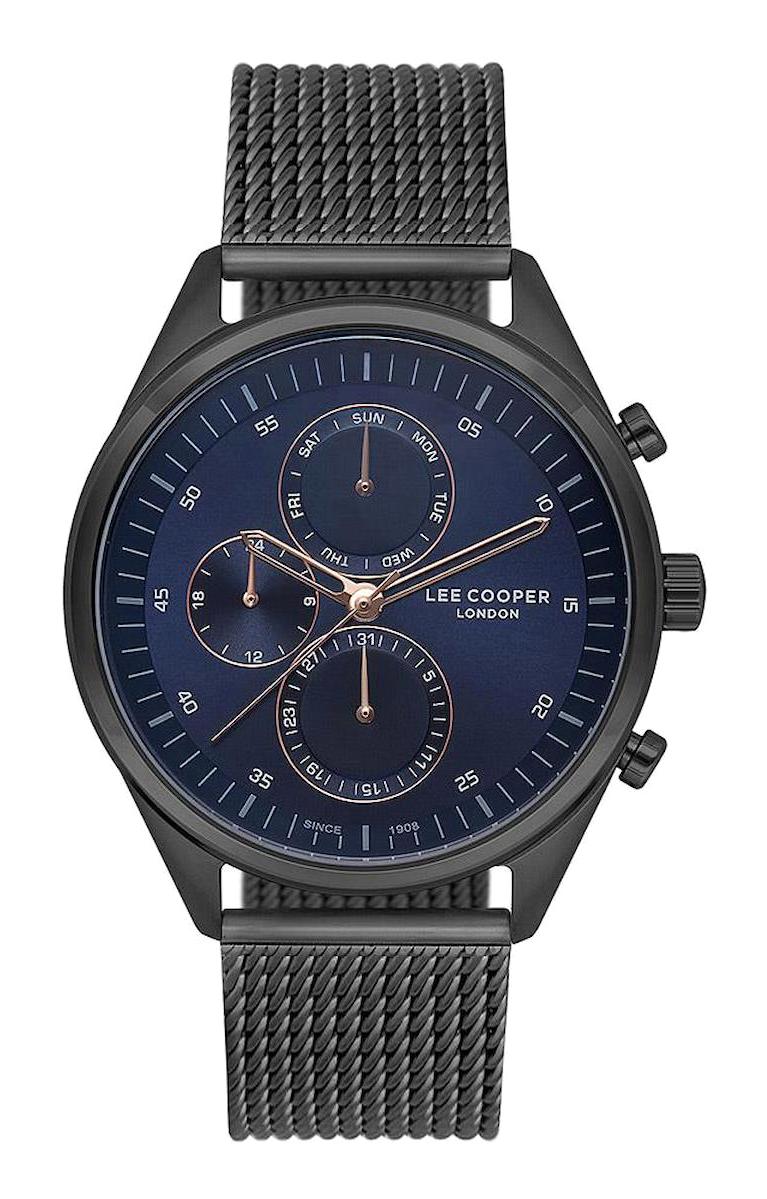 Lee Cooper LC07208.090 Takvimli 45 mm Çelik Kordon Analog Erkek Kol Saati