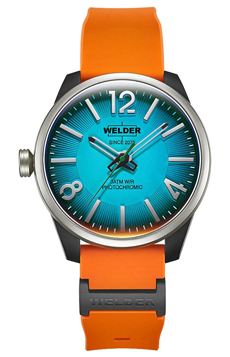 Welder Watch WWRL1009 46 mm Turuncu Silikon Kordon Analog Erkek Kol Saati