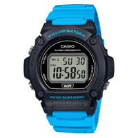 Casio W-219H-2A2VDF Takvimli Mavi Plastik Kordon Dijital Kol Saati