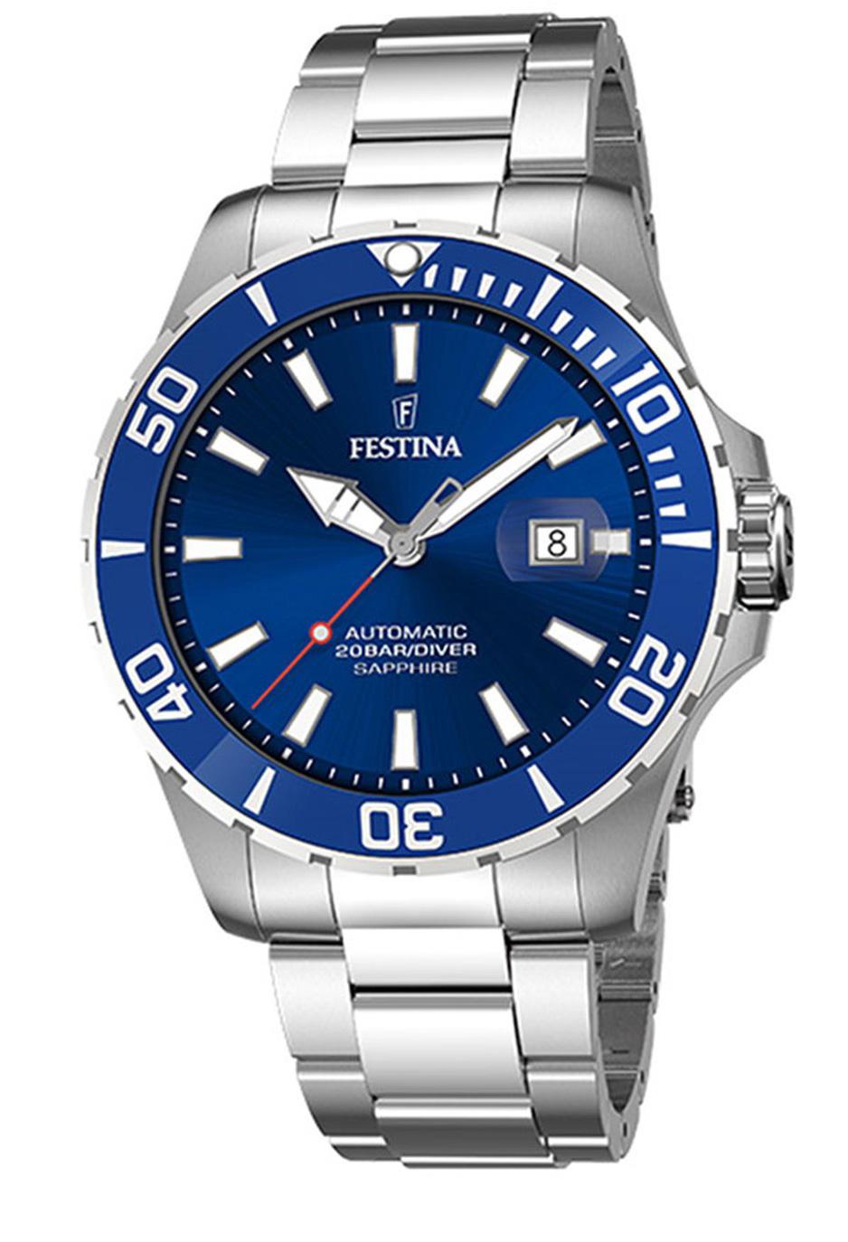 Festina F20531-3 Takvimli 44 mm Çelik Kordon Analog Kol Saati