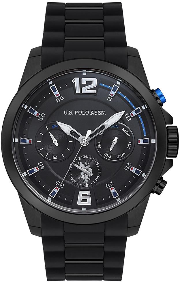 U.S. Polo Assn USPA1009-03 Takvimli 46 mm Siyah Silikon Kordon Analog Erkek Kol Saati