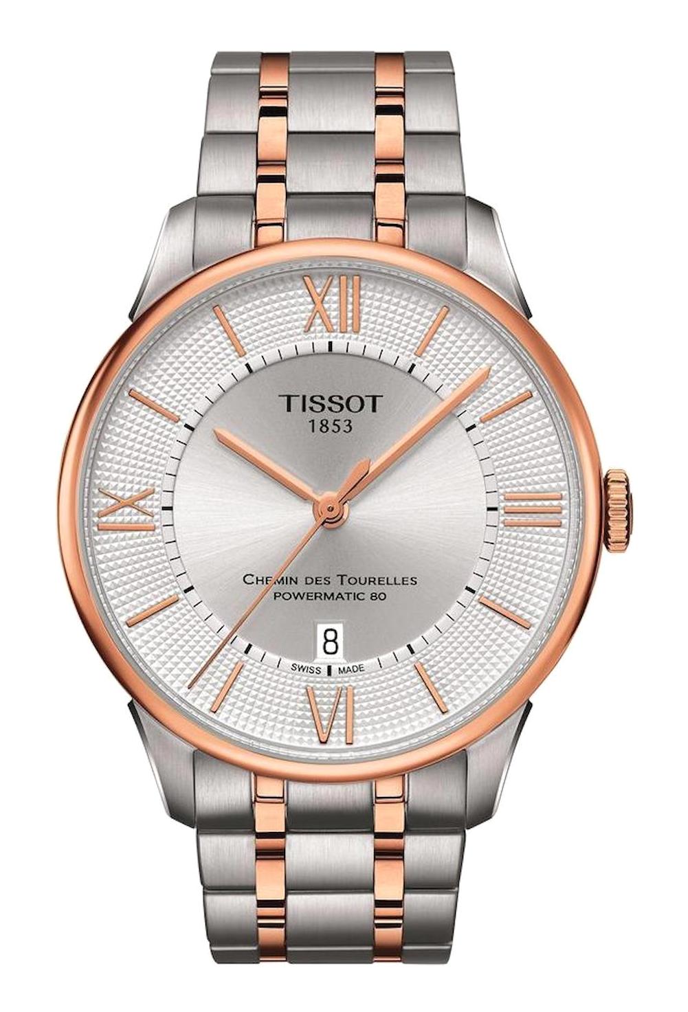 Tissot T0994072203802 Takvimli 44 mm Gri-Rose Gold Çelik Kordon Analog Erkek Kol Saati