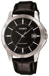 Casio MTP-V004L-1AUDF Takvimli 41 mm Siyah Deri Kordon Analog Kol Saati