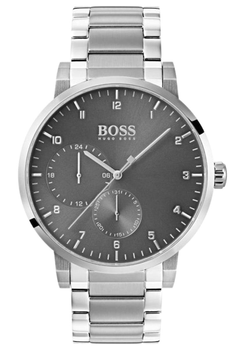 Hugo Boss HB1513596 Pusulalı Takvimli 42 mm Çelik Kordon Analog Erkek Kol Saati