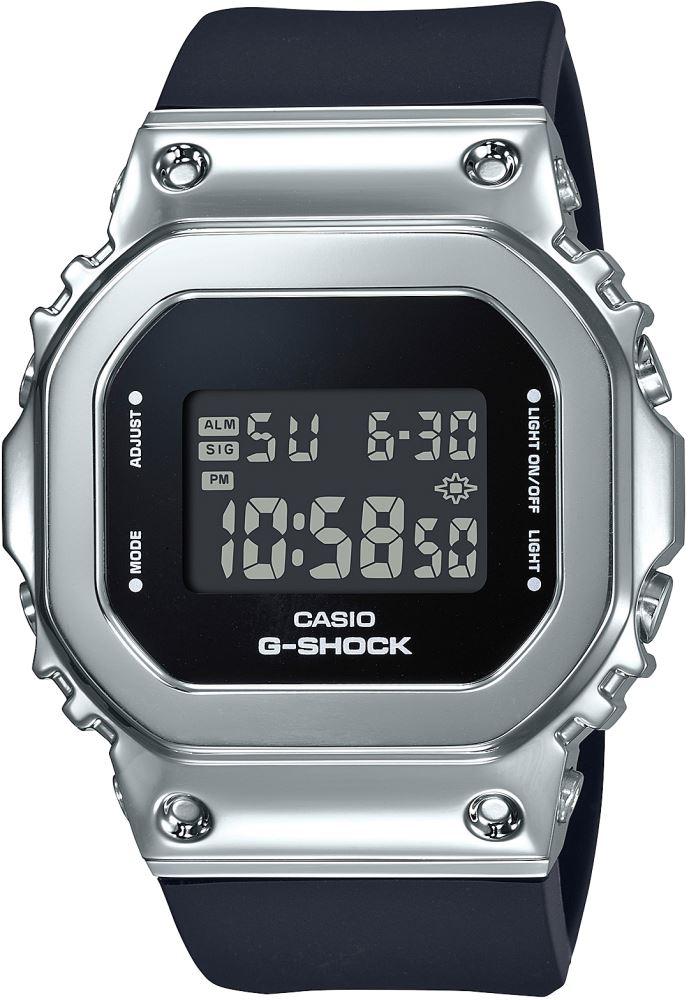 Casio GM-S5600-1DR Takvimli 38 mm Siyah Plastik Kordon Analog Erkek Kol Saati