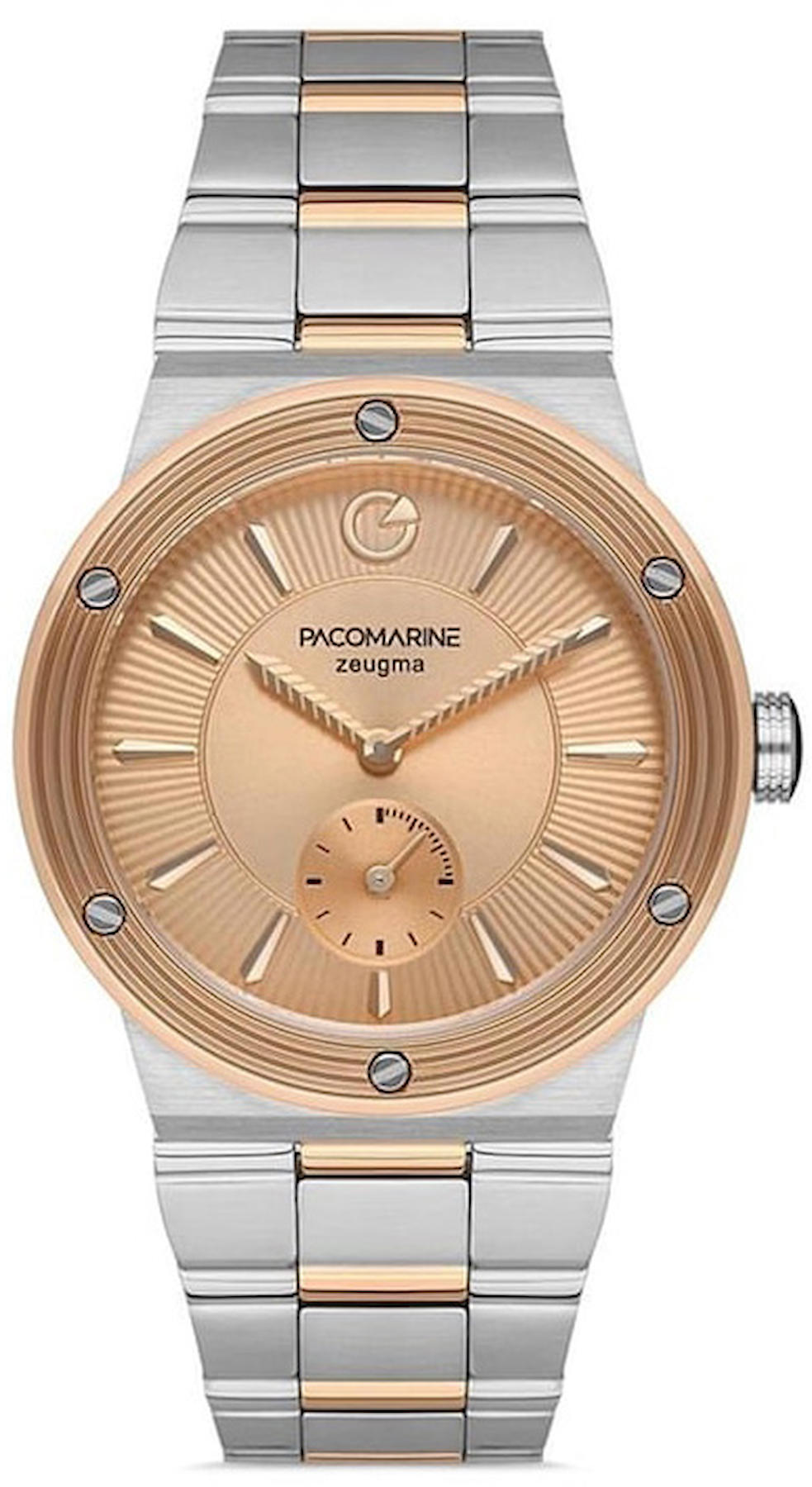 Pacomarine PM.22154.04 Takvimli 42 mm Çelik Kordon Analog Kol Saati