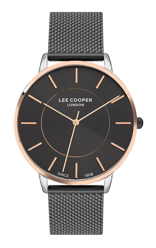 Lee Cooper LC07228.560 43 mm Siyah Çelik Kordon Analog Erkek Kol Saati