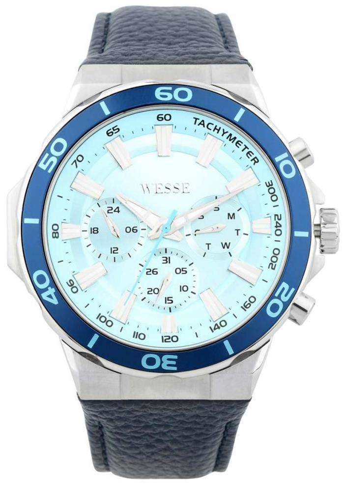 Wesse WWG400605L Pusulalı Takvimli 53 mm Çelik Kordon Analog Erkek Kol Saati