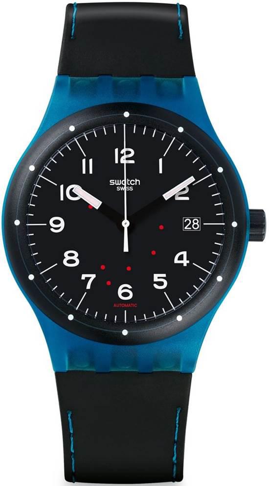 Swatch SUTS402 Takvimli 44 mm Siyah Silikon Kordon Analog Erkek Kol Saati