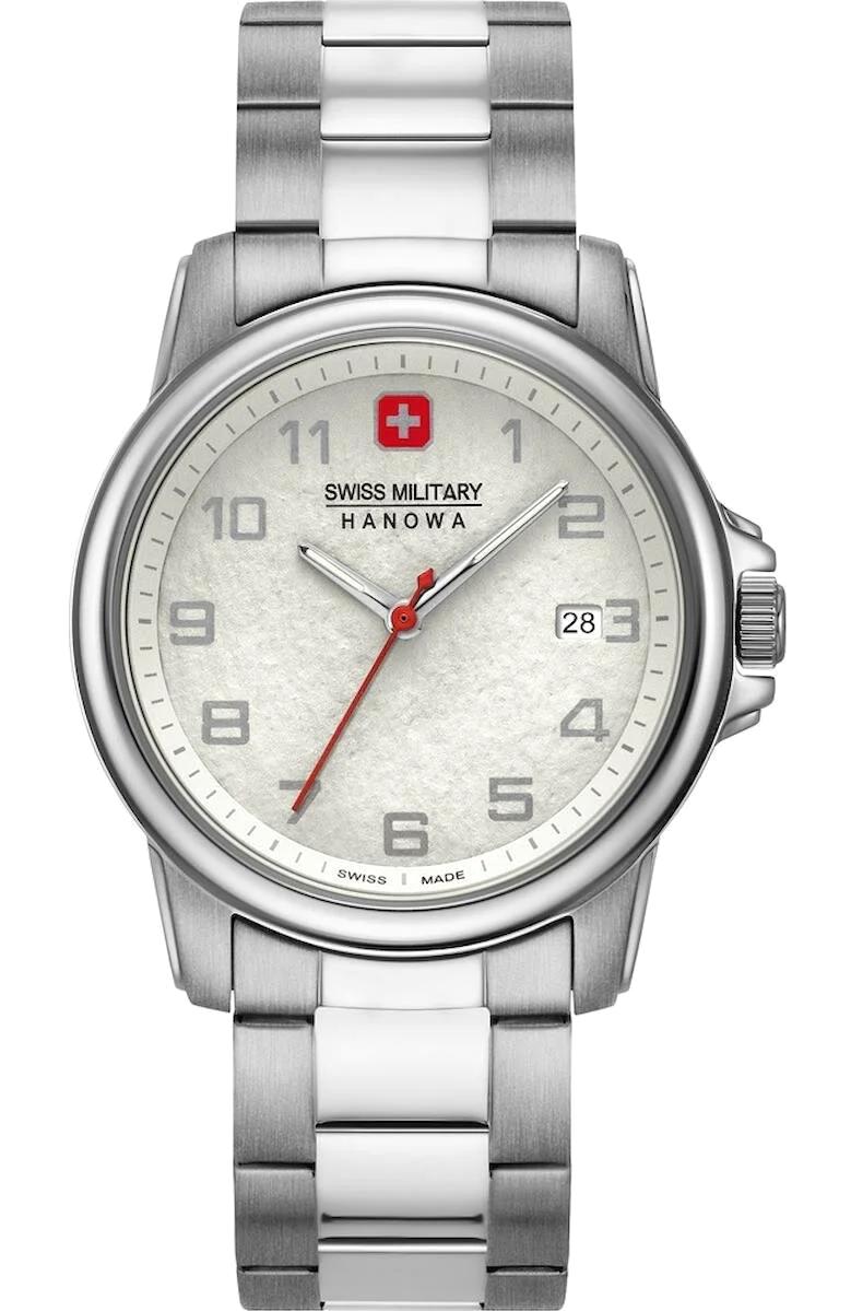 Swiss Military 06-5231.7.04.001.10 Takvimli 44 mm Çelik Kordon Analog Erkek Kol Saati