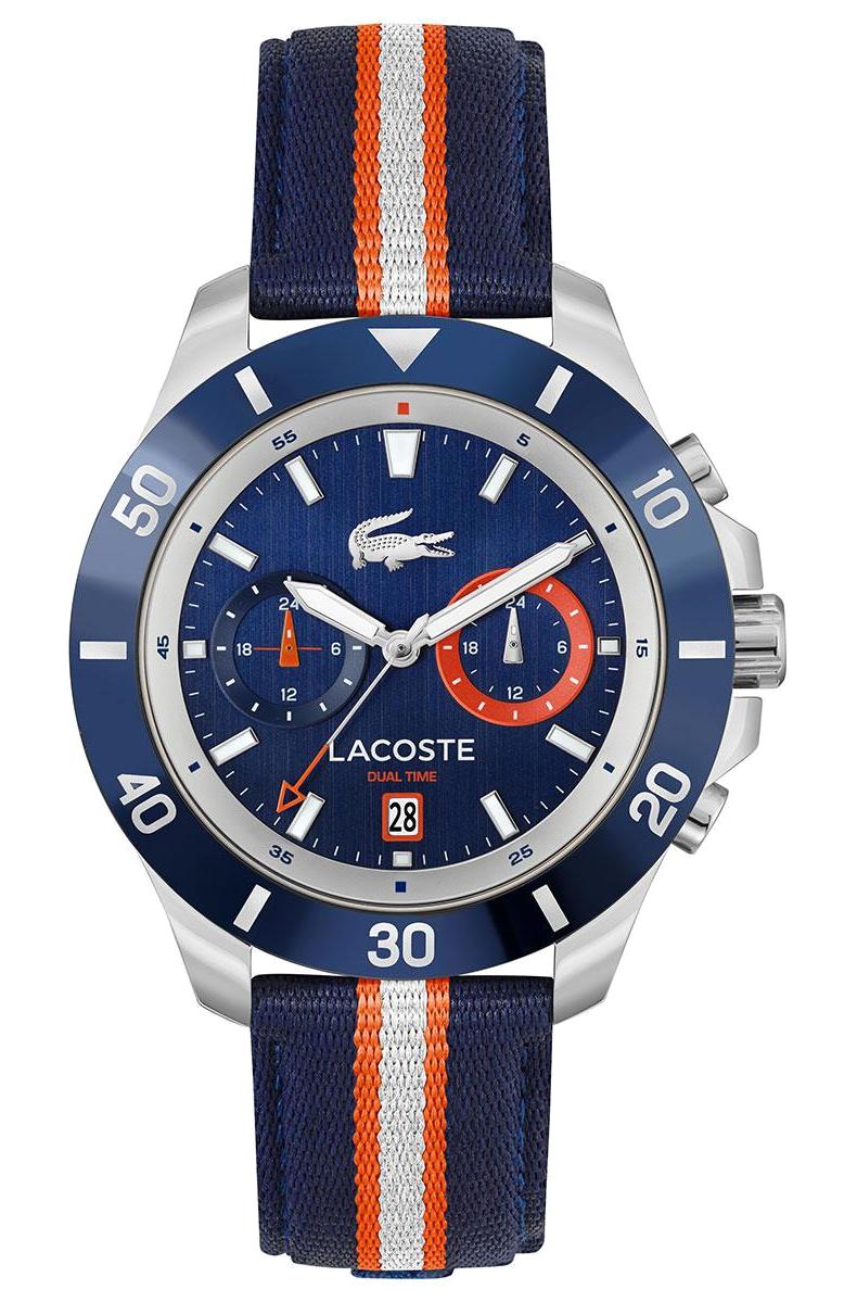 Lacoste LAC2011339 44 mm Çok Renkli Plastik Kordon Analog Erkek Kol Saati