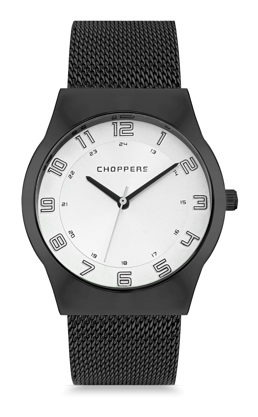 Choppers HEG27016A Siyah Metal Kordon Analog Erkek Kol Saati