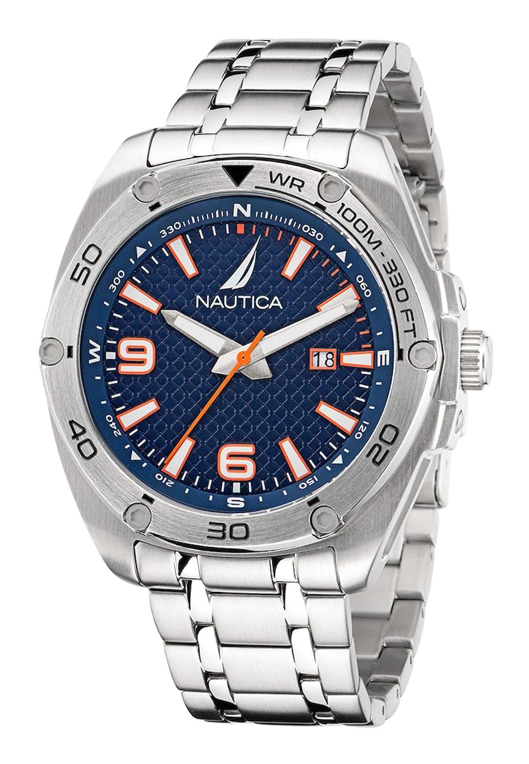 Nautica NAPTCF203 Takvimli 43 mm Çelik Kordon Analog Erkek Kol Saati