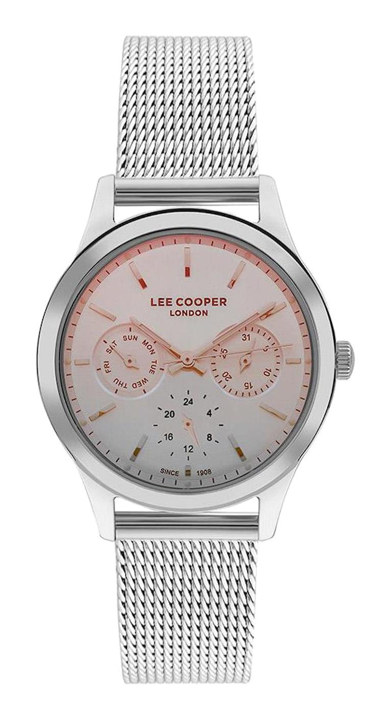 Lee Cooper LC07652.330 Takvimli Metal Kordon Analog Erkek Kol Saati