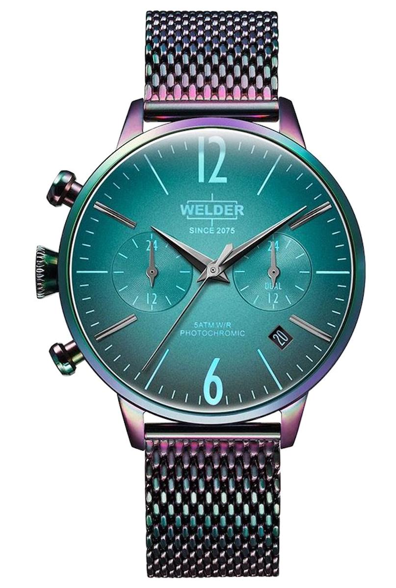 Welder Watch WWRC832 Pusulalı Takvimli 42 mm Antrasit Çelik Kordon Analog Kol Saati