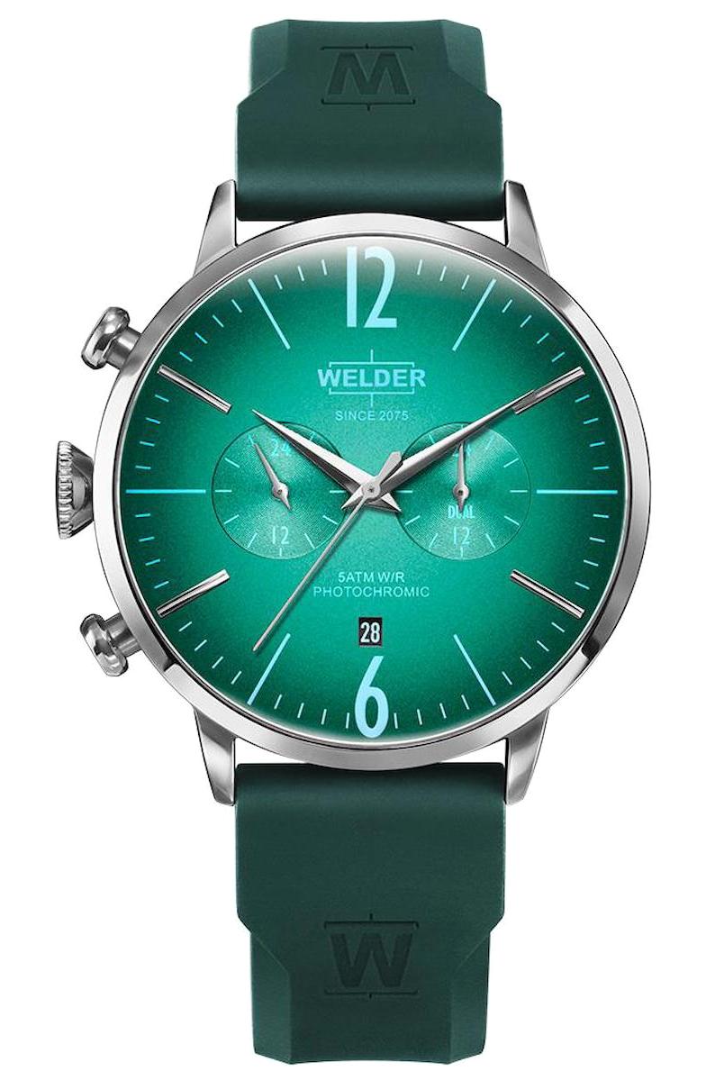 Welder Watch WWRC518 Pusulalı Takvimli 45 mm Yeşil Silikon Kordon Analog Erkek Kol Saati