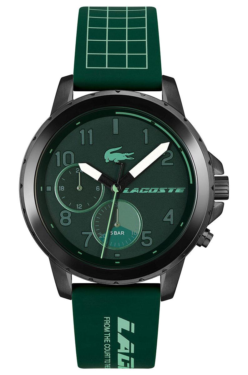 Lacoste LAC2011218 Takvimli 42 mm Yeşil Silikon Kordon Analog Erkek Kol Saati