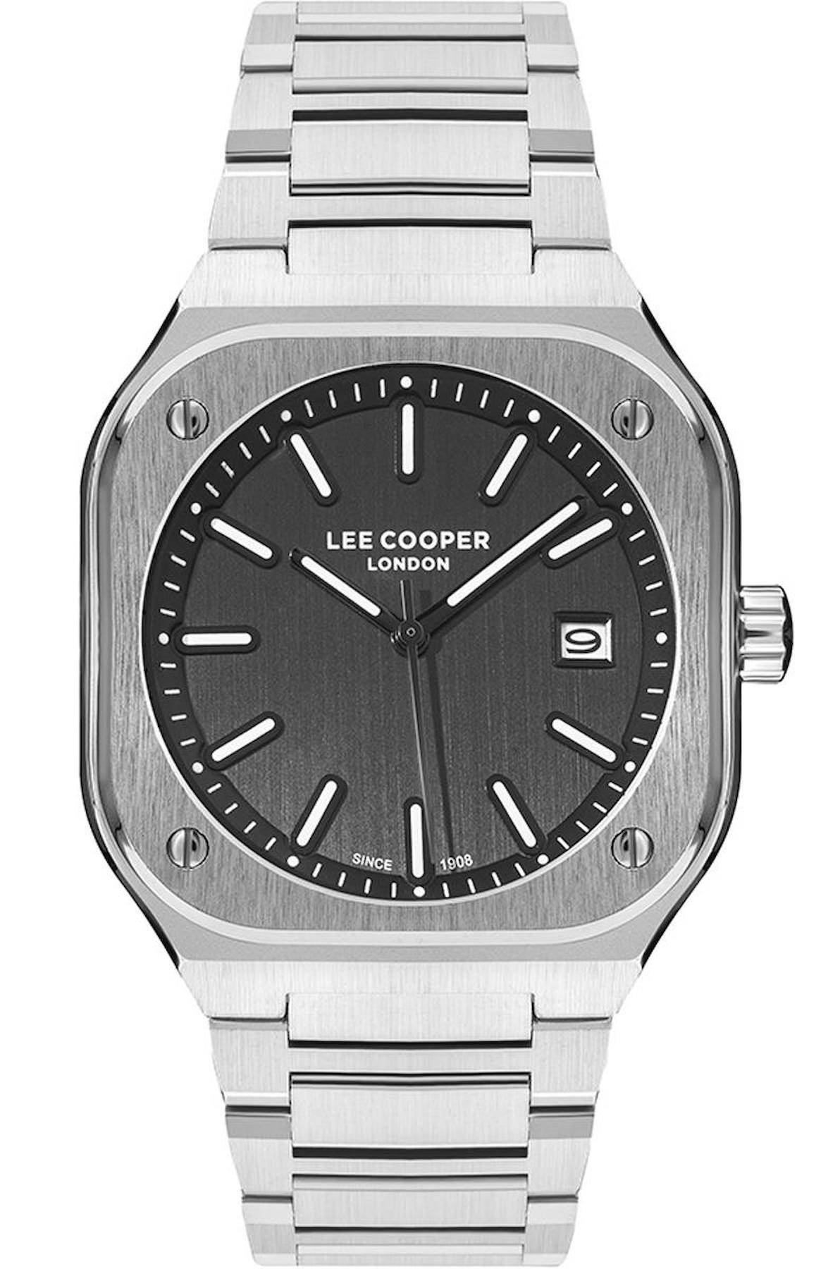 Lee Cooper LC07616.350 Takvimli Metal Kordon Analog Erkek Kol Saati