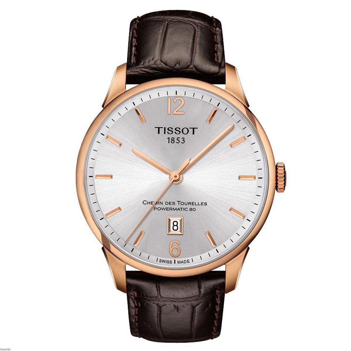 Tissot T0994073603700 Takvimli 44 mm Kahverengi Deri Kordon Analog Erkek Kol Saati