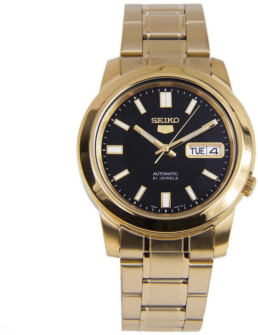 Seiko SNKK22K Takvimli 39 mm Altın Çelik Kordon Analog Kol Saati