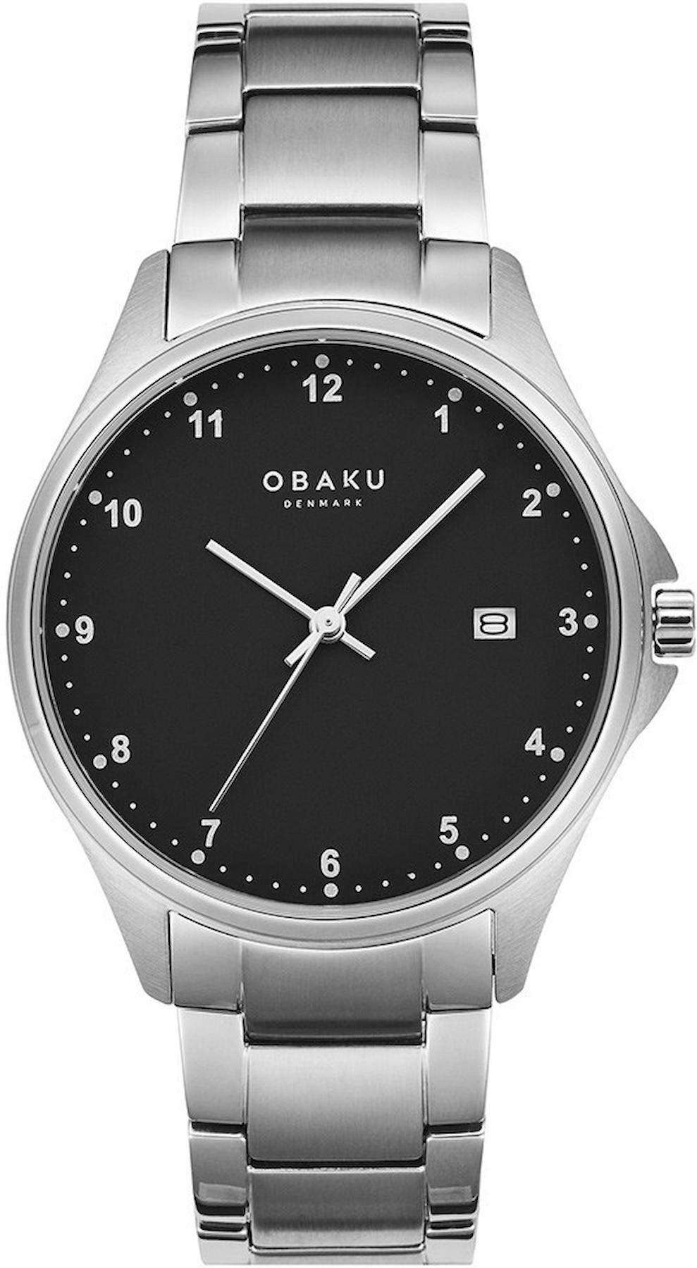 Obaku Denmark V272GDTBST Takvimli 40 mm Çelik Kordon Analog Kol Saati